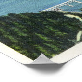 神々の橋の空中眺め ポスター (角)