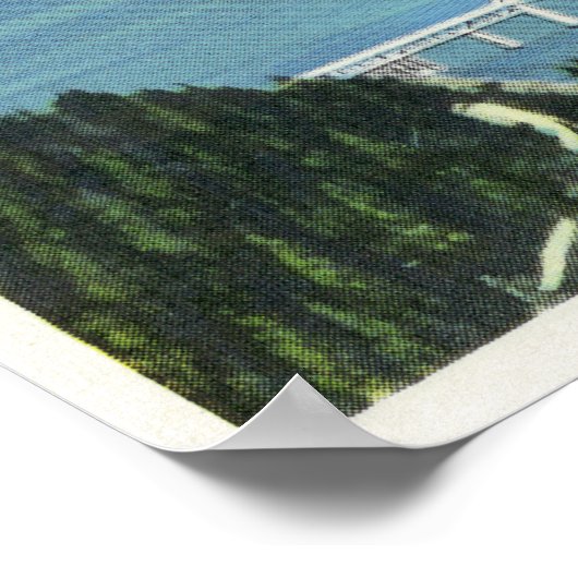 神々の橋の空中眺め ポスター (角)