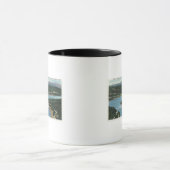 神々の橋の空中眺め マグカップ (中央)