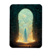 神々の門ファンタジーSci-Fiアートマグネット マグネット (縦)