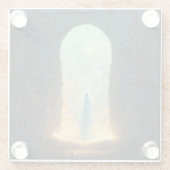 神々の門ファンタジーSFアートガラスコースター ガラスコースター (裏面)