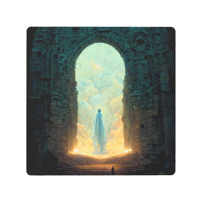 神々の門ファンタジーSFメタルプリント メタルプリント (正面)