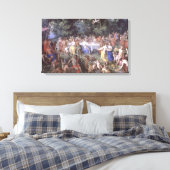 神々の饗宴(キャンバス上の油) キャンバスプリント (インサイチュ (寝室))