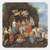 神々の饗宴 スクエアシール (正面)