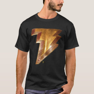 神々のShazamフューリーShazam現実的な胸部ボール Tシャツ