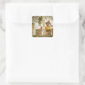 神々オシリスとアタムの墓から スクエアシール (バッグ)