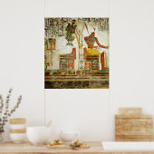 神々オシリスとアタムの墓から ポスター (キッチン)