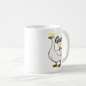 神々最も静かなガチョウの鳥の動物ガチョウのホークミームL コーヒーマグカップ (正面右)