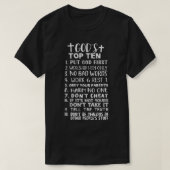 神々10の戒めイエス・キリスト教の聖書 Tシャツ (デザイン正面)