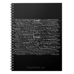 神およびイエス・キリストgotGod316.comの名前 ノートブック