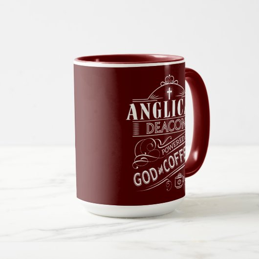 神およびコーヒーによって動力を与えられるアングリアの執事 マグカップ (正面右)