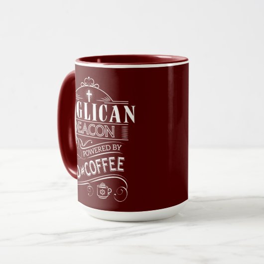 神およびコーヒーによって動力を与えられるアングリアの執事 マグカップ (正面左)