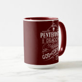 神およびコーヒーによって動力を与えられるペンテコステ派の執事 マグカップ (正面右)