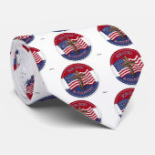 神および国のために- 50星米国の旗と交差させて下さい ネクタイ (ロール)