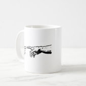 神および機械手 コーヒーマグカップ (正面左)