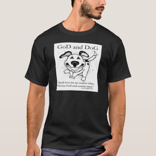 神および犬 Tシャツ (正面)