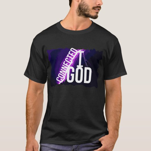 神および私は接続されます Tシャツ (正面)