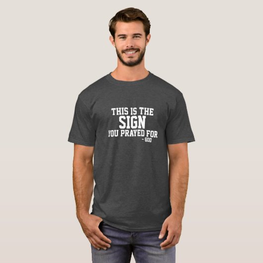 神からのサイン Tシャツ (正面フル)