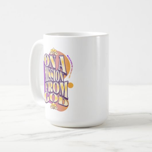 神からの使命について – マタイによる福音書第28章19-20節 コーヒーマグカップ (正面左)