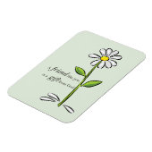 神からの友人の贈り物，緑のデイジー，宗教 マグネット (左側)