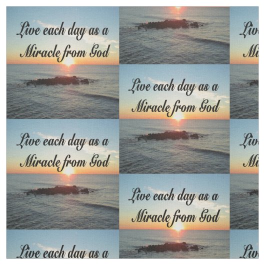 神からの奇跡として毎日を生きる ファブリック (見本)