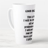 神からの良い朝(パーソナライズ) カフェラテマグ (左アングル)