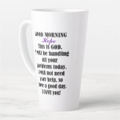 神から希望へ カフェラテマグ (左アングル)