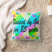 神かわいらしの恵み85番目の誕生日枕 クッション (ブランケット)