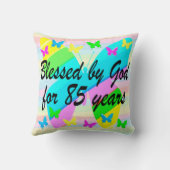 神かわいらしの恵み85番目の誕生日枕 クッション (裏面)