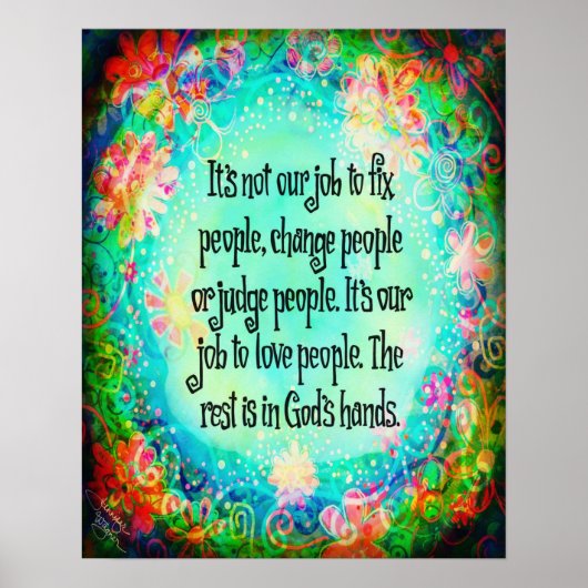 神かわいらし離れの引用文へのインスピレーション ポスター (正面)