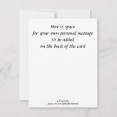 「神があなたに与えてくださるなら…ことわざスケッチ赤いハート ノートカード (裏面)