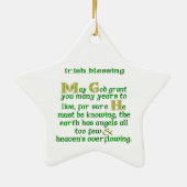 神があなたに何年も与えてくださる セラミックオーナメント (裏面)