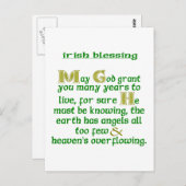 神があなたに何年も与えてくださる ポストカード (正面/裏面)