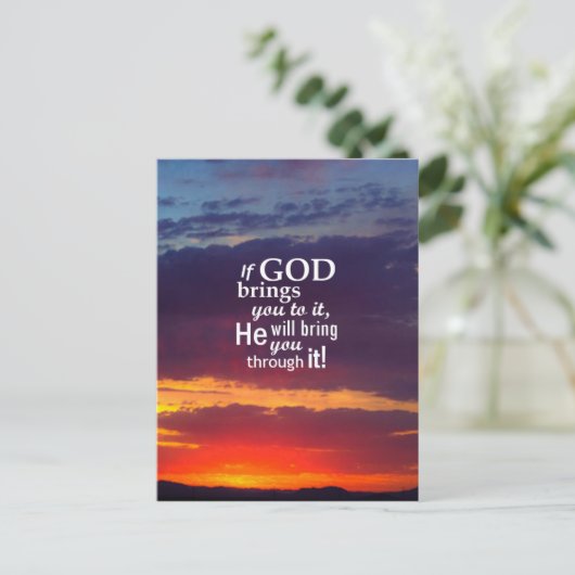 神があなたをそこに導くなら ポストカード (スタンド正面)