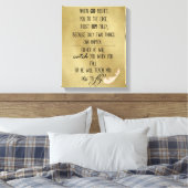 神があなたをエッジ引用文に押し付ける時 キャンバスプリント (インサイチュ (寝室))