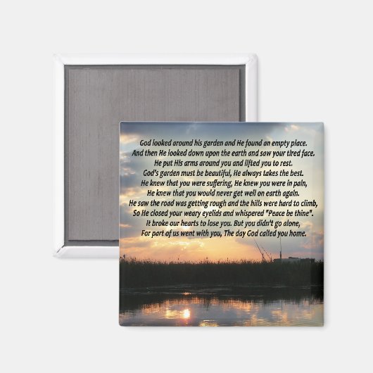 神があなたをホームマグネットと呼んだ日 マグネット (正面/裏面)