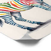 神があなたをユニークに創造した キリスト教の幼児室壁アート ポスター (角)