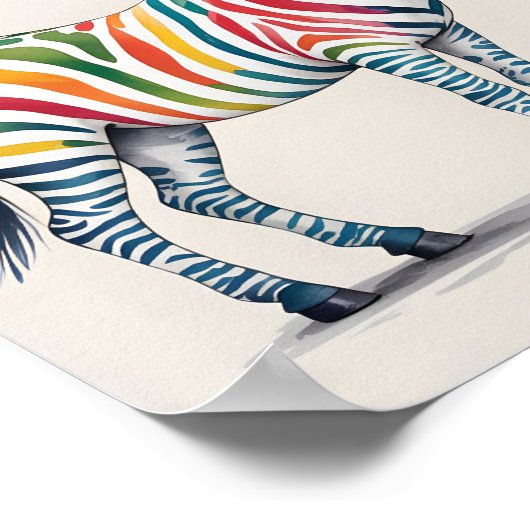 神があなたをユニークに創造した キリスト教の幼児室壁アート ポスター (角)