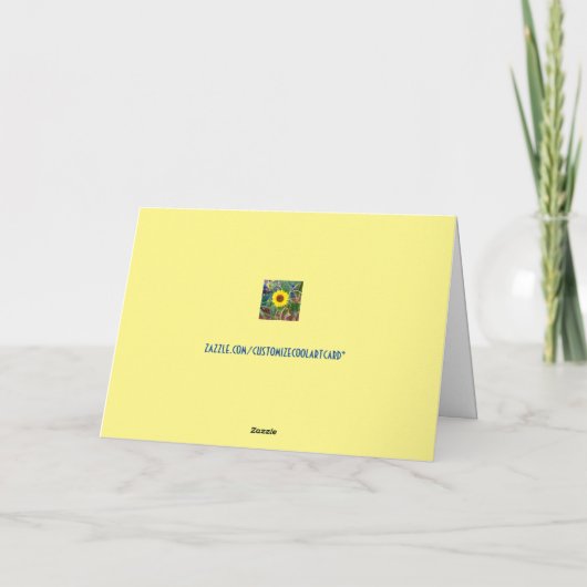 神があなたを作った時に新しい…ハッピーバースデーカード カード (裏面)