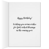 神があなたを喜びで祝福してくださるなら誕生日 (内側 (右))