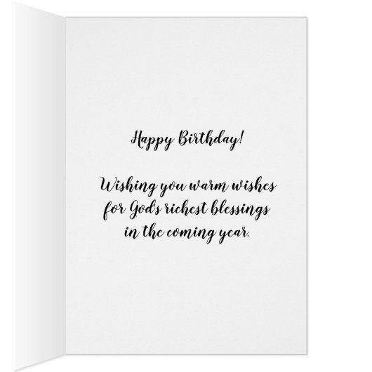 神があなたを喜びで祝福してくださるなら誕生日 (内側 (右))