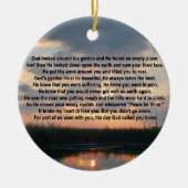 神があなたを家に呼んだ日、両面オーナメント セラミックオーナメント (正面)