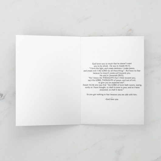 神があなたを思っている カード (内部)