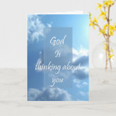 神があなたを考えている カード (黄色い花)