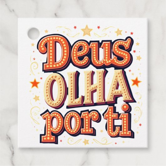 神があなたを見守っている フェイバータグ (正面)