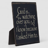 神があなたを見守っている フォトプラーク (側面)