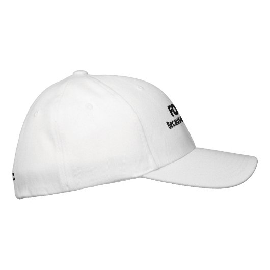 神があなたを許したから許せ！カスタマイズ 刺繍入りキャップ (右)