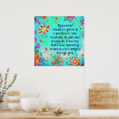 神があなたを通して祈りの言葉に答える ポスター (キッチン)