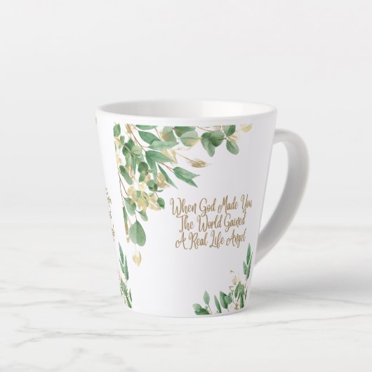 神があなたを造られた時,世界は天使を得実在た カフェラテマグ (右アングル)