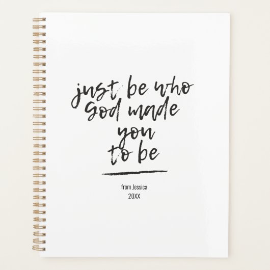 神があなたを~にしたのと同じだ  プランナー手帳 (正面)